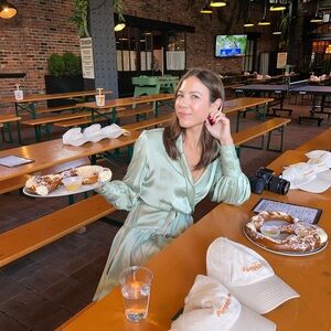 Elegant Sage Green Satin mini zimmermann Dress